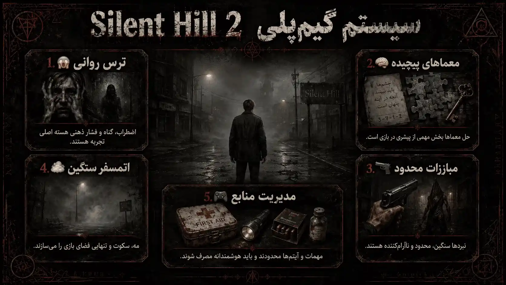 گیم پلی بازی silent hill 2