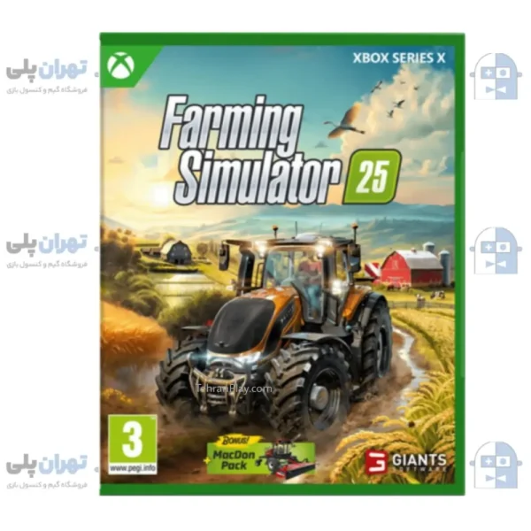 قاب بازی Farming Simulator 25 برای xbox series x
