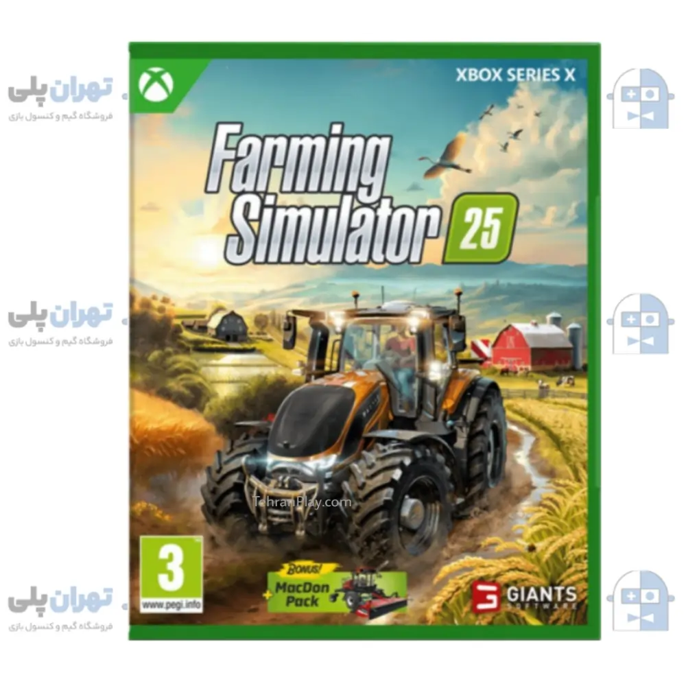 قاب بازی Farming Simulator 25 برای xbox series x