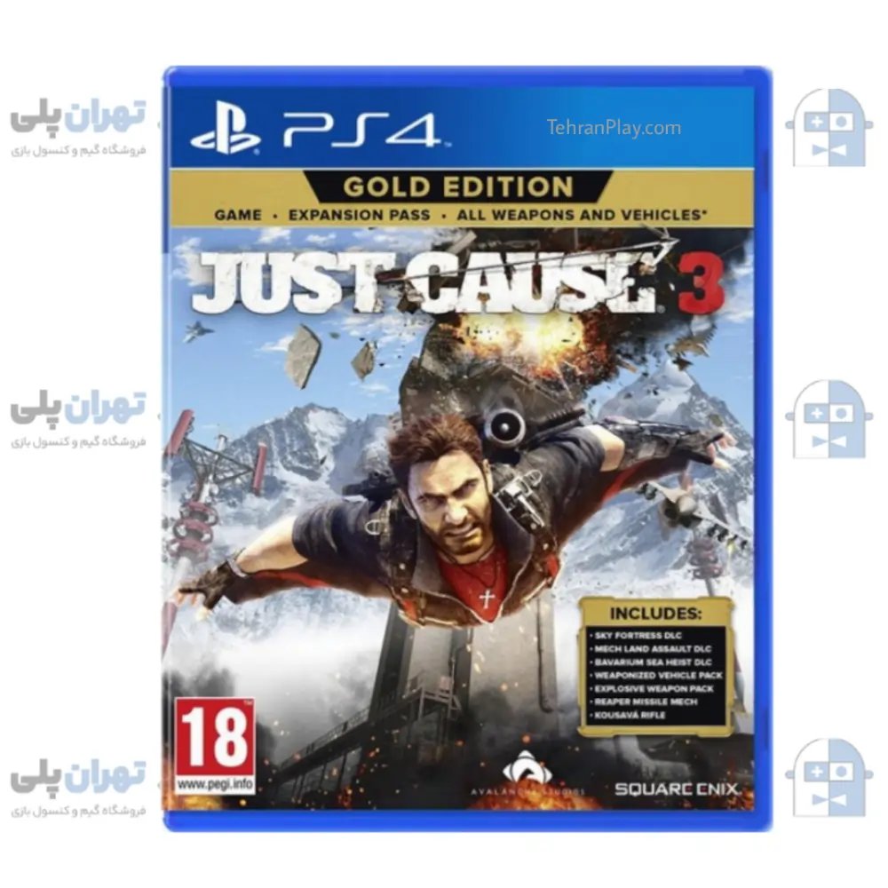 قاب بازی just cause 3 gold edition برای ps4